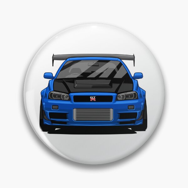 Item preview, Blue Japanese Sports Car Front View Vector Illustration – JDM Racing Skyline Style Car Art designed and sold by wisnubayuaji.