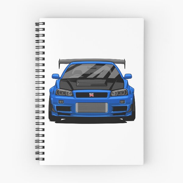Item preview, Blue Japanese Sports Car Front View Vector Illustration – JDM Racing Skyline Style Car Art designed and sold by wisnubayuaji.