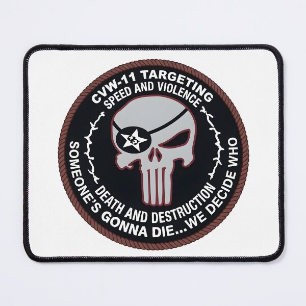 Item preview, US Navy CVW-11 Targeting "Speed and Violence" Morale Patch designed and sold by CharlieDesings.