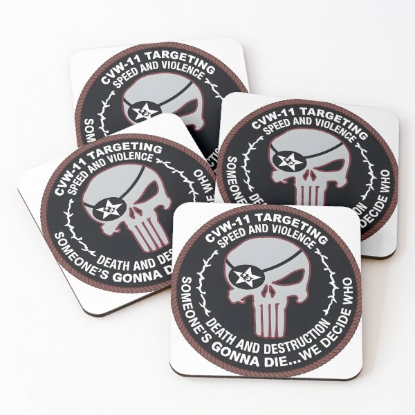 Item preview, US Navy CVW-11 Targeting "Speed and Violence" Morale Patch designed and sold by CharlieDesings.