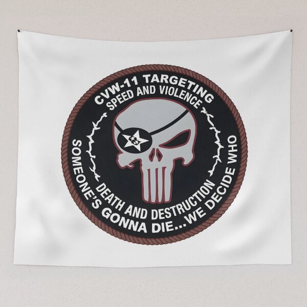 Item preview, US Navy CVW-11 Targeting "Speed and Violence" Morale Patch designed and sold by CharlieDesings.