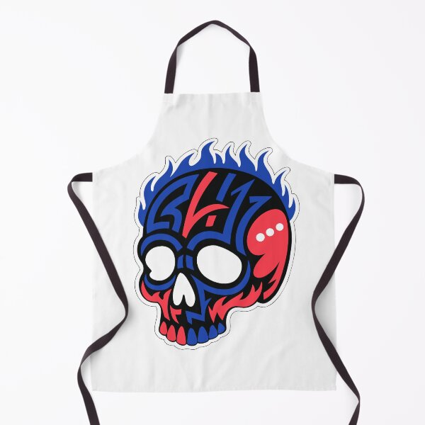 Item preview, Tribal Skull with Blue Flames Street Art designed and sold by Gang store.