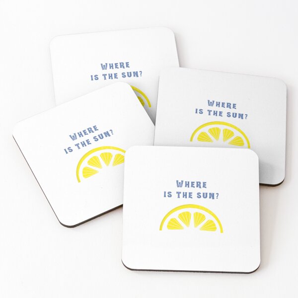 Item preview, Where Is The Sun – Cute Blue & Yellow Citrus Illustration designed and sold by EVESTUDIOART.