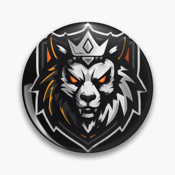 Item preview, Dark Wolf King Gaming Crest designed and sold by SenTinio.