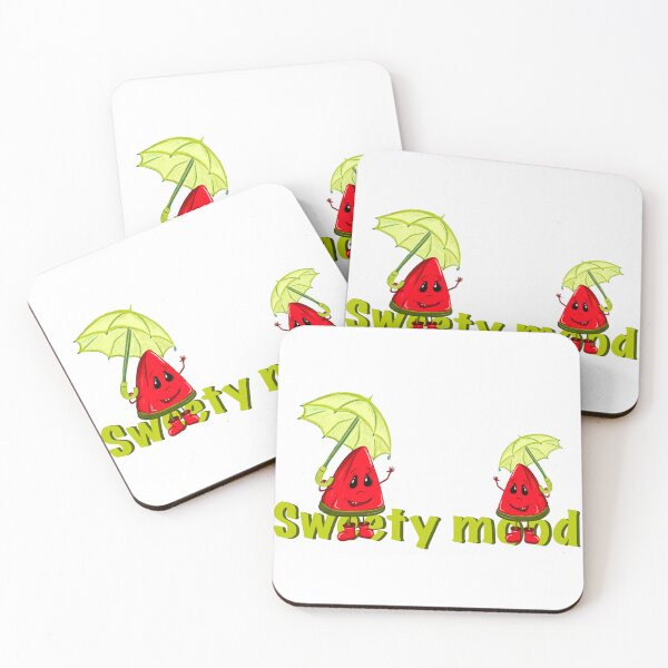 Item preview, Summer mood positive watermelons with umbrellas designed and sold by Maryart8.