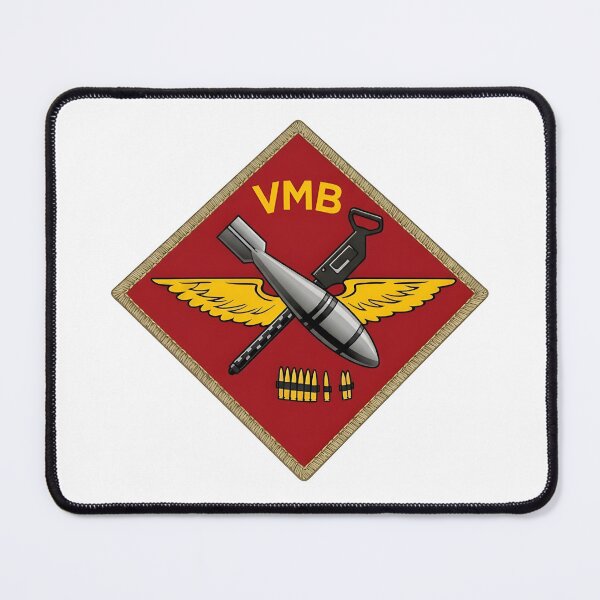 Item preview, US Marine Corps World War II Marine Bomber Squadron VMB Patch designed and sold by CharlieDesings.