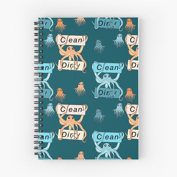 Item preview, Clean and Dirty Octopus Labels Pack designed and sold by Leapingdoe.