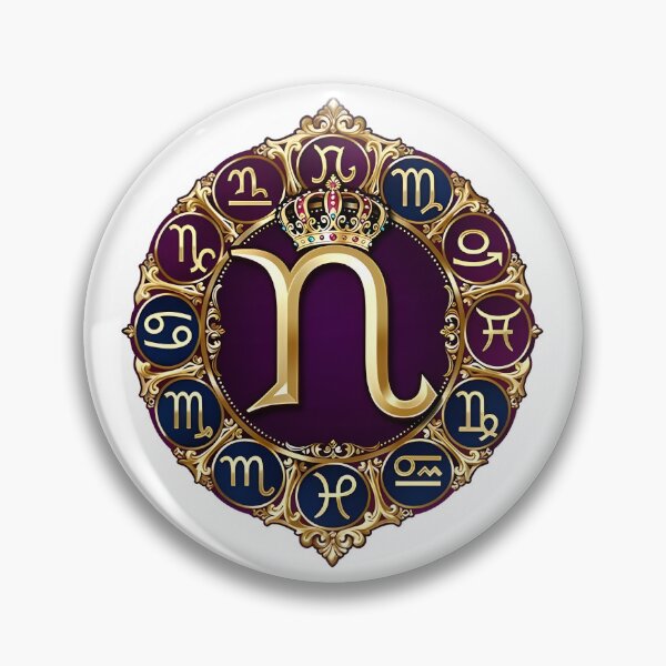 Item preview, Royal Astrology Wheel Monogram Emblem designed and sold by Zodiac Celestial Art.