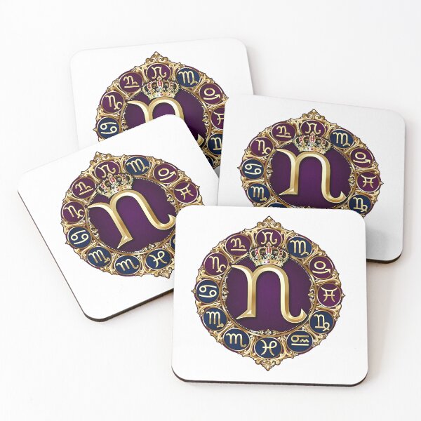 Item preview, Royal Astrology Wheel Monogram Emblem designed and sold by Zodiac Celestial Art.