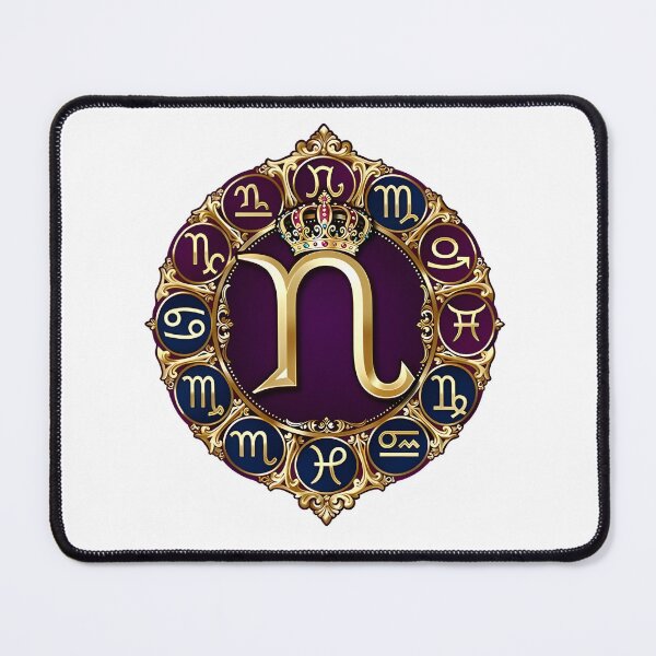 Item preview, Royal Astrology Wheel Monogram Emblem designed and sold by Zodiac Celestial Art.