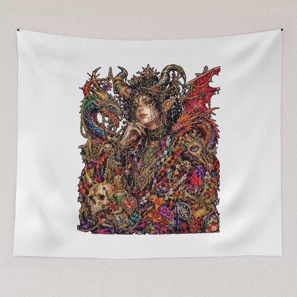 Item preview, Chaos Demon Elf Queen Dragon designed and sold by graphixpolash.