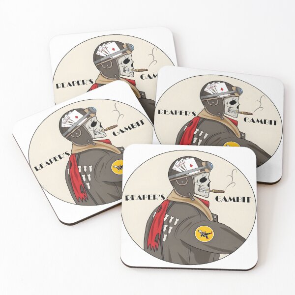 Item preview, World War II "Reaper's Gambit" Bomber Crew Nose Art Patch designed and sold by CharlieDesings.