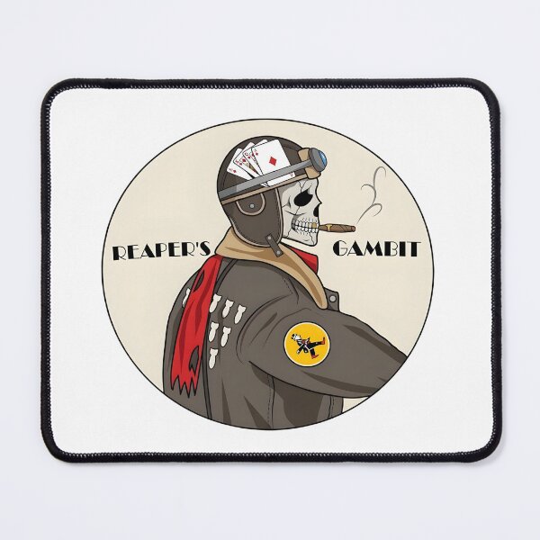 Item preview, World War II "Reaper's Gambit" Bomber Crew Nose Art Patch designed and sold by CharlieDesings.