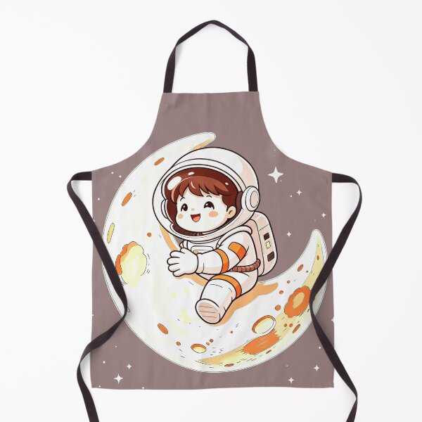 Item preview, Kawaii Baby Astronaut Hugging Half Moon designed and sold by TeyArtWork.