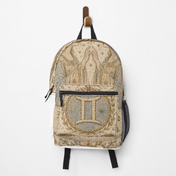 Item preview, Gemini Zodiac Twin | Medieval Fantasy Faux Embroidery Art designed and sold by doinitzart.