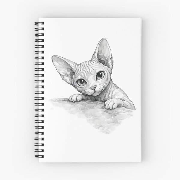Item preview, Amazed Little Sphynx. Cat Peeking Out designed and sold by Daydreamsatdawn.