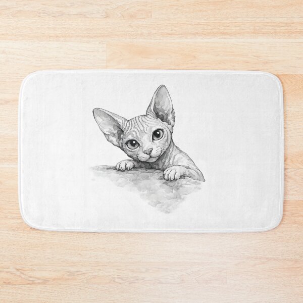 Item preview, Amazed Little Sphynx. Cat Peeking Out designed and sold by Daydreamsatdawn.