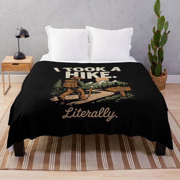 Item preview, I Took A Hike Literally Funny Hiking Tee — Adventure Outdoor Graphic Shirt designed and sold by Raven Studios.