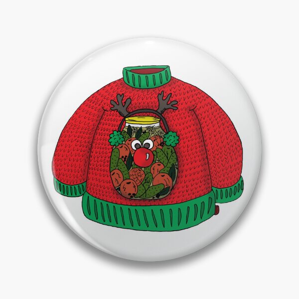 Item preview, Pickled Rudolph – Surreal Ugly Christmas Sweater Art designed and sold by MyxaART.