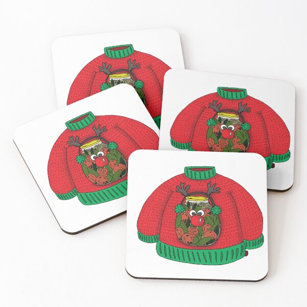 Item preview, Pickled Rudolph – Surreal Ugly Christmas Sweater Art designed and sold by MyxaART.