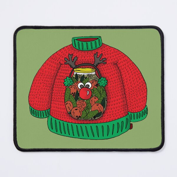 Item preview, Pickled Rudolph – Surreal Ugly Christmas Sweater Art designed and sold by MyxaART.
