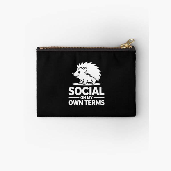 Item preview, Social On My Own Terms Ambivert Hedgehog Mindset  designed and sold by NaturEdeN.