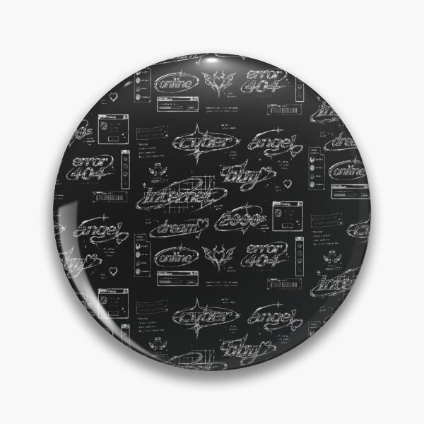 Item preview, Y2K Chrome Logo Sketches | Cyber Typography Internetcore Aesthetic Design designed and sold by J&J's Creation.