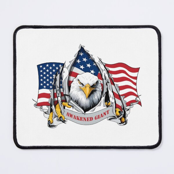 Item preview, US Military Patriotic "Awakened Giant" Bald Eagle Morale Graphic designed and sold by CharlieDesings.