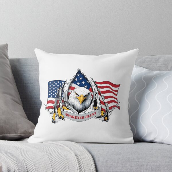 Item preview, US Military Patriotic "Awakened Giant" Bald Eagle Morale Graphic designed and sold by CharlieDesings.
