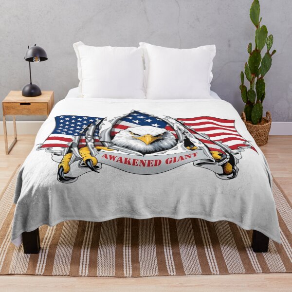 Item preview, US Military Patriotic "Awakened Giant" Bald Eagle Morale Graphic designed and sold by CharlieDesings.