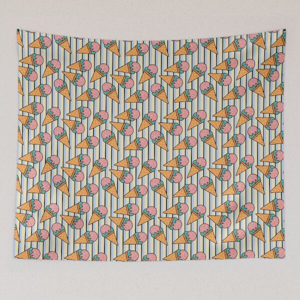 Item preview, Ice cream seamless repeating pattern designed and sold by SeamlessDsign.