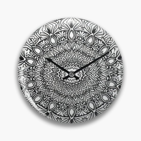 Item preview, Luxury watch with black and white mandala designed and sold by RAISC.