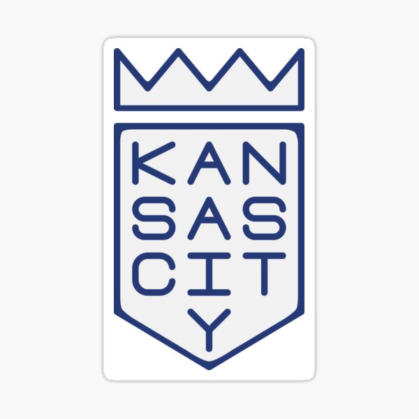 Shield and Crown (blue Sticker