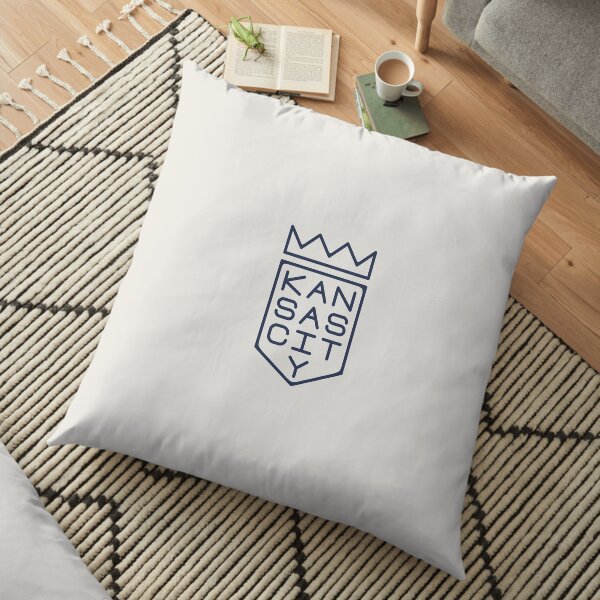 Shield and Crown (blue Floor Pillow