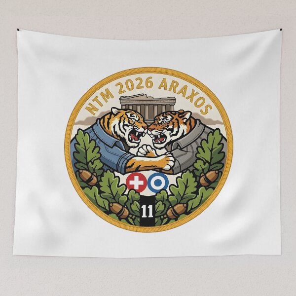 Item preview, NATO Tiger Meet 2026 Araxos Commemorative Patch designed and sold by CharlieDesings.