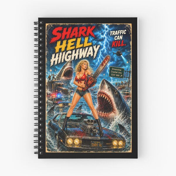 Item preview, Shark Hell Highway - Summer Horror B Movie designed and sold by FilMate.