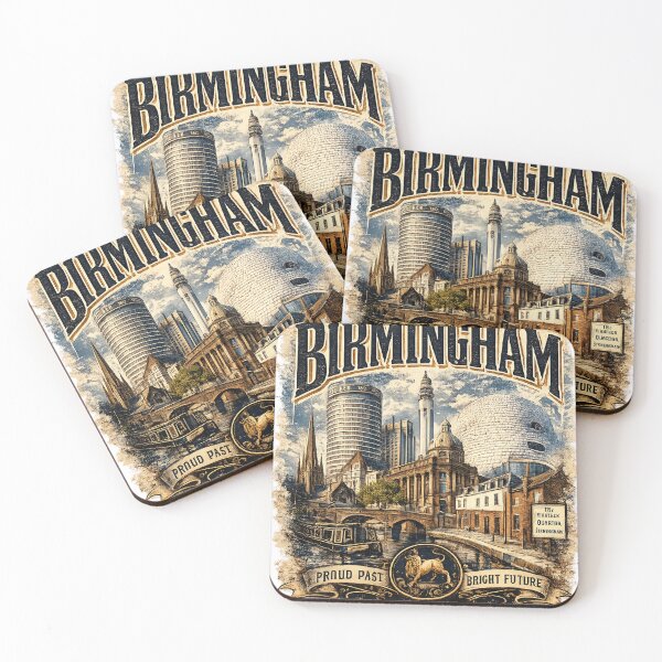 Item preview, Birmingham England Retro Vintage T-Shirt | UK City Graphic Tee Gift designed and sold by extremeshirt.