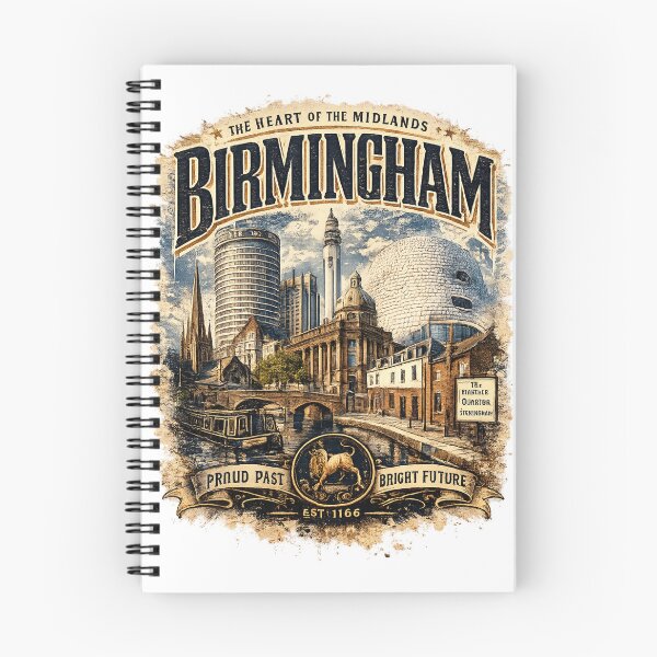Item preview, Birmingham England Retro Vintage T-Shirt | UK City Graphic Tee Gift designed and sold by extremeshirt.