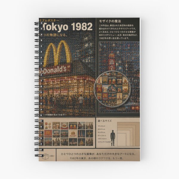 Item preview, Vintage Japanese McDonald's Tokyo Mosaic 1982 designed and sold by JcAbstractArt.