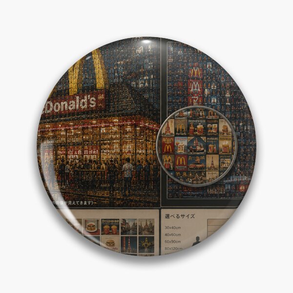 Item preview, Vintage Japanese McDonald's Tokyo Mosaic 1982 designed and sold by JcAbstractArt.