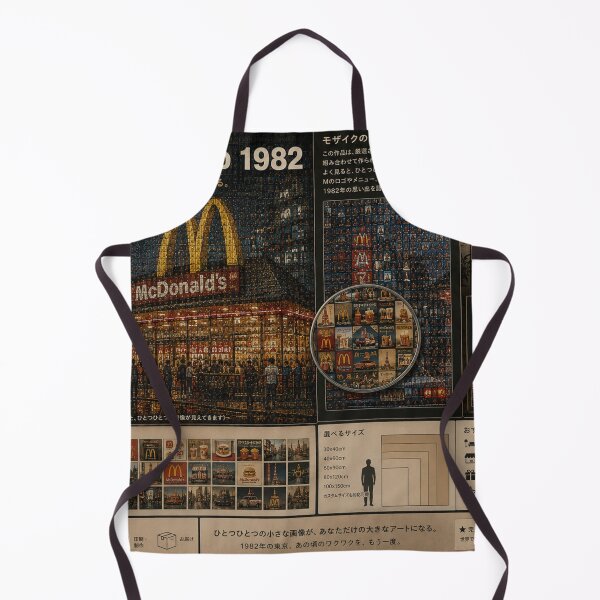 Item preview, Vintage Japanese McDonald's Tokyo Mosaic 1982 designed and sold by JcAbstractArt.