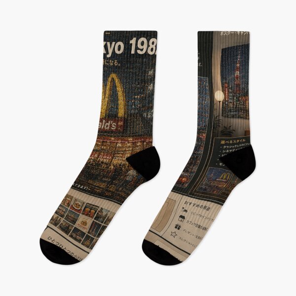 Item preview, Vintage Japanese McDonald's Tokyo Mosaic 1982 designed and sold by JcAbstractArt.