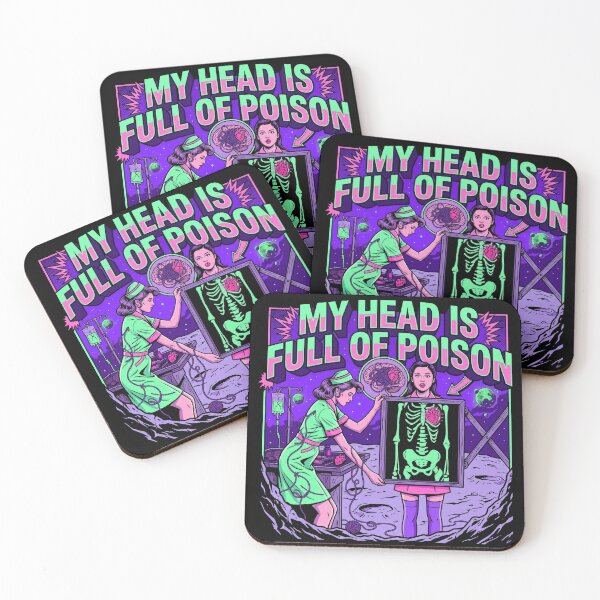 Item preview, My Head Is Full Of Poison designed and sold by Kitkin.