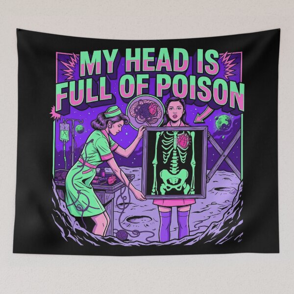 Item preview, My Head Is Full Of Poison designed and sold by Kitkin.