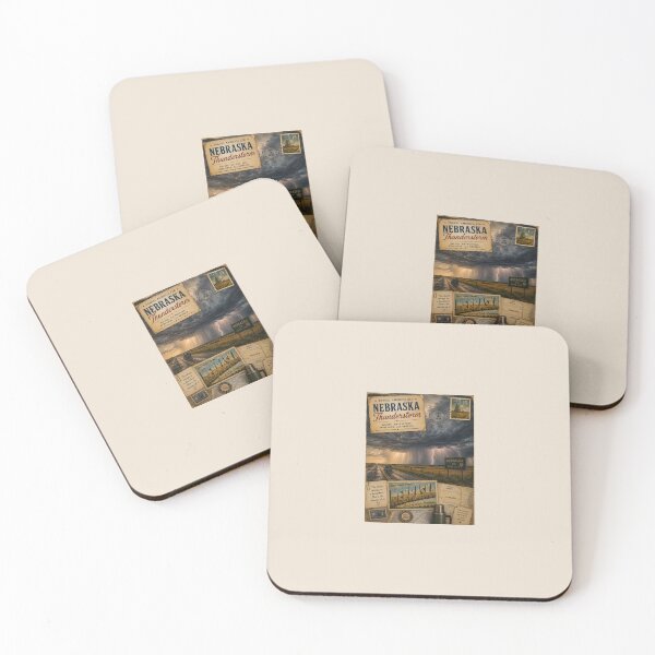 Item preview, Nebraska Thunderstorm – Big Sky Summer Storms | Travel America 250 Vintage Road Trip Art designed and sold by Novel Works Studio.
