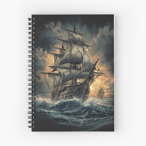 Item preview, Stormborn Galleon Pirate Ship T-Shirt – Vintage Sailing Vessel Graphic Tee, Dark Nautical Storm Ocean Adventure Apparel designed and sold by Mythic Tide.