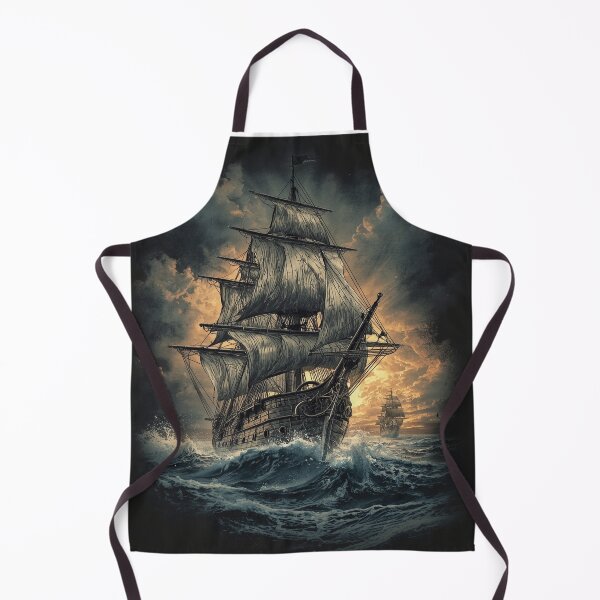 Item preview, Stormborn Galleon Pirate Ship T-Shirt – Vintage Sailing Vessel Graphic Tee, Dark Nautical Storm Ocean Adventure Apparel designed and sold by Mythic Tide.