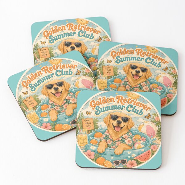 Item preview, Golden Retriever Summer Club | Cozy Beach Dog Aesthetic designed and sold by  Artistry in Motion by MADsrecreation.