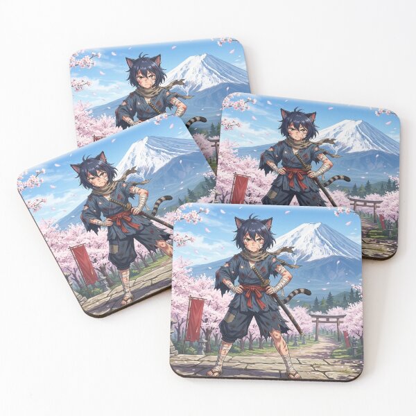 Item preview, Japanese cat-girl samurai designed and sold by HD3284.