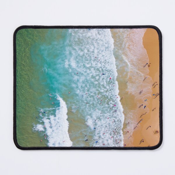 Item preview, Aerial Beach Ocean Waves Drone Photography Print designed and sold by BJGPhotography.